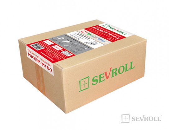 SEVROLL Maxim sada kovania pre 2 dvere 1,8m strieborná