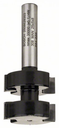 BOSCH 2608628353 Fréza na perodrážkové spoje 8 mm/d1=25 mm/l=5 mm/g = 58 mm