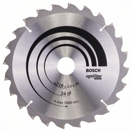 BOSCH 2608640431 Pílový kotúč Optiline Wood 216 x 30 x 2,0 mm, 24