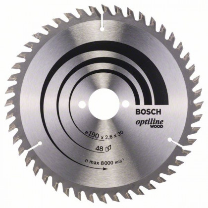 BOSCH 2608640617 Pílový kotúč Optiline Wood 190 x 30 x 2,6 mm, 48 BOSCH 2608640617 Pílový kotúč Optiline Wood 190 x 30 x 2,6 mm, 48