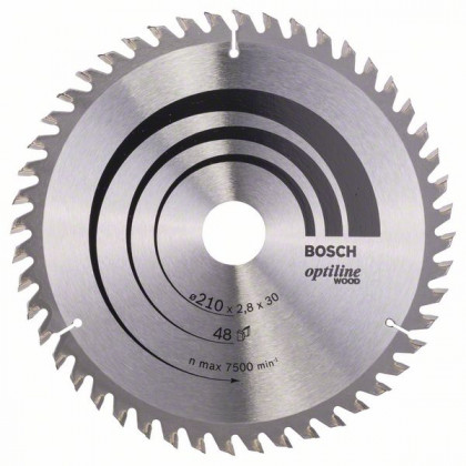 BOSCH 2608640623 Pílový kotúč Optiline Wood 210 x 30 x 2,8 mm, 48 BOSCH 2608640623 Pílový kotúč Optiline Wood 210 x 30 x 2,8 mm, 48
