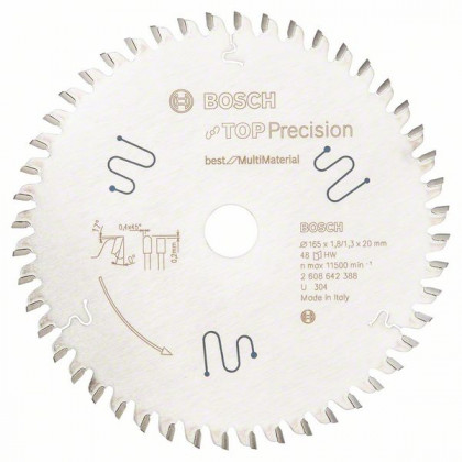 BOSCH 2608642388 Pílový kotůč Best for Multi Material 165 x 20 x 1,8 mm, 48