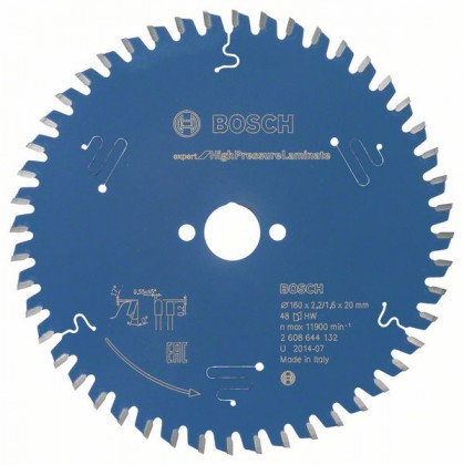 BOSCH 2608644132 Pílový kotúč Expert for HighPressureLaminate 160x20x2,2 mm, 48