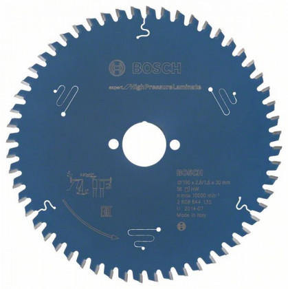 BOSCH 2608644135 Pílový kotúč Expert for HighPressureLaminate 190x30x2,6 mm, 56