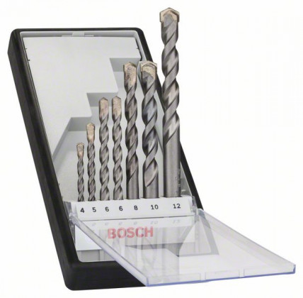 BOSCH 2607010545 7-dielna sada vrtákov do betónu CYL-3 Robust Line,4–12 mm BOSCH 2607010545 7-dielna sada vrtákov do betónu CYL-3 Robust Line,4–12 mm