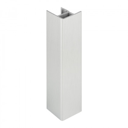 SCILM rohová spojka/koncovka 150 mm, hliník brúsený