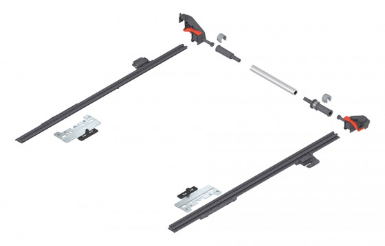 BLUM ZS4.400MU bočná stabilizácia MERIVOBOX, 270-400mm