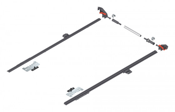 BLUM ZS4.650MU bočná stabilizácia MERIVOBOX, 450-650mm