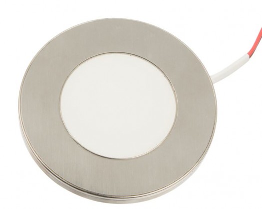 LED bodovka BAILEN 12V 3W ocel brúsená  biela neutrálna