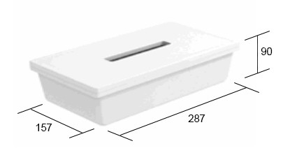 GOLLINUCCI Box na papierové vreckovky biely GOLLINUCCI Box na papierové vreckovky biely