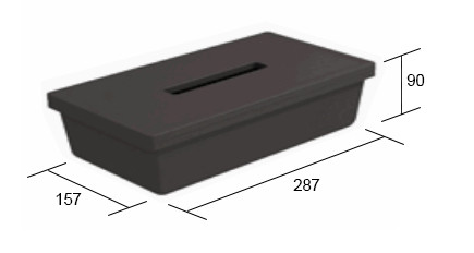 GOLLINUCCI Box na papierové vreckovky antracit GOLLINUCCI Box na papierové vreckovky antracit