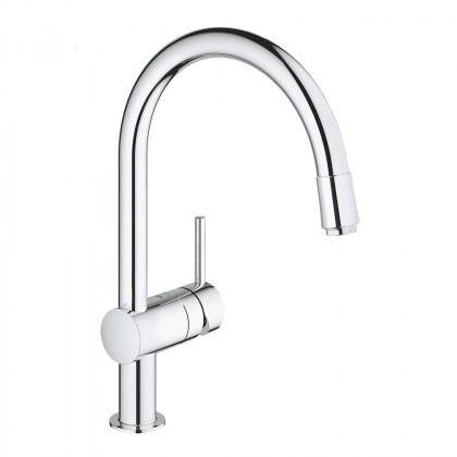 GROHE 32918000 Batéria Minta C-výpusť s vyťahovacím perlátorom chróm