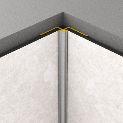 Rocko Tiles vnútorný rohový profil STRIEBORNÝ 2,8 m