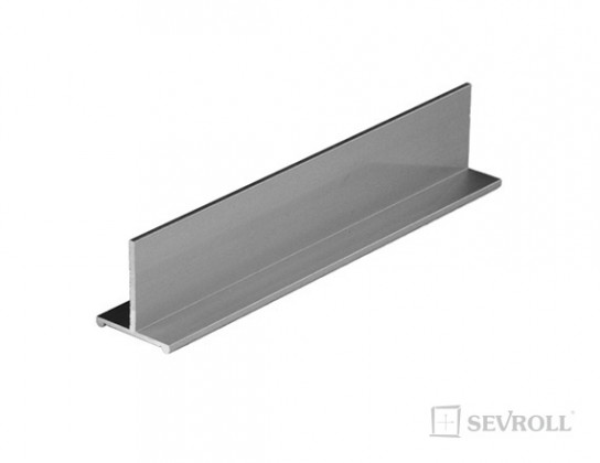 SEVROLL 01373 spojovacia  lišta T Decor 3m strieborná