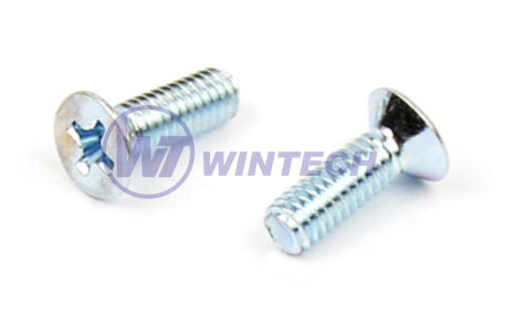 StrongFix Skrutka DIN965 zápustná hlava PH M4x10 zinok biely