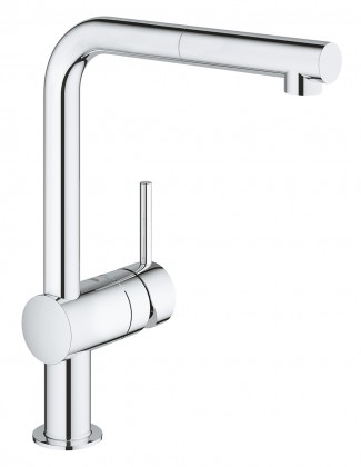 GROHE 32168000 Batéria Minta L-výpusť vyťahovací perlátor chróm