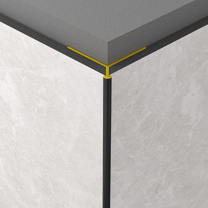 Rocko Tiles vonkajší 45° rohový profil "A" HNEDÝ 2,8 m