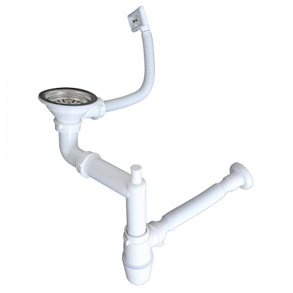 StrongSinks S3 Sifón pre úsporu miesta pre nerez drezy