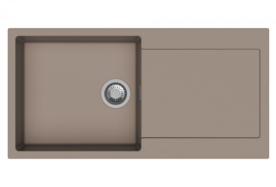 StrongSinks S3 Drez granit Zala 1000, rozmer 1000 x 500 mm,s odkvapávačom, hnedý