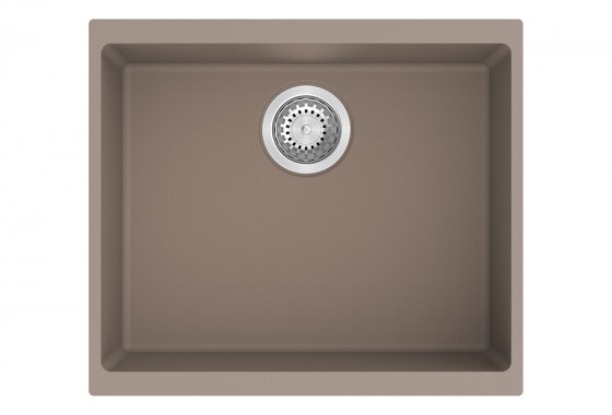 StrongSinks S3 Drez granit Hron 530, rozmer 530 x 460 mm, bez odkvapávača, hnedý