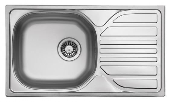 StrongSinks S1 Eko Drez nerez satén 760x435, s odkvapávačom, horná montáž