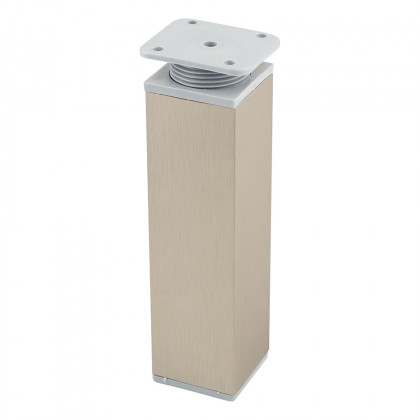 StrongLegs nábytková noha FA009, 150Rmm, imitácia nerezi/šivý plast