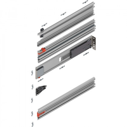 BLUM 802P450D.R2 Revego Duo vodiaca lišta pre kapsu, 450 mm, pravá