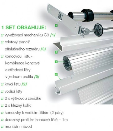 REHAU metallic-line set20mm 900/1500 nerez