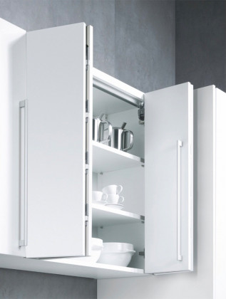 K-HETTICH WingLine S Pull2MS,5 kg,900mm,3 závesy S,ľavý,sivý