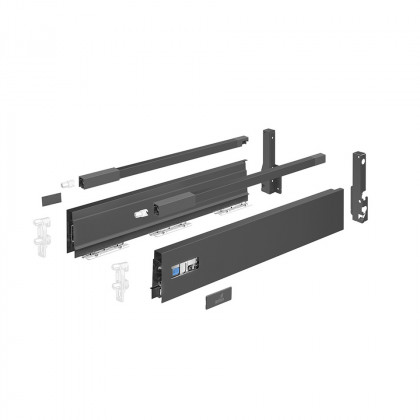 HETTICH 9307234 Atira flexi sada úplná 470/176 antracit,  má reling, čel. prích.