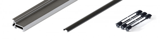 HAWA 31522 Folding Concepta III 20/25 sada vedenia pre 2 krídla, pravá, čierna