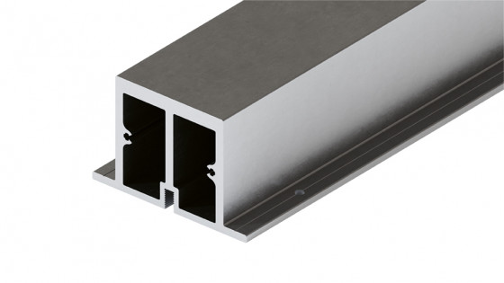 HAWA 52089 Folding Concepta III spodné profil pre 2 dvere strieborná