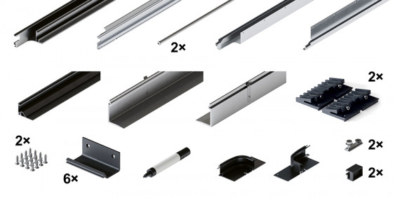 HAWA 31513 Folding Concepta III 20/25 Pull zásuvná sada, pravá