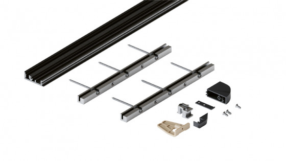 HAWA 31525 Folding Concepta III 20/25 sada vedenia pre 4 krídla, čierna