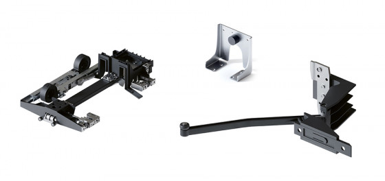 HAWA 31526 Folding Concepta III 20 vertikálny profil, 1200 - 2200mm, čierna