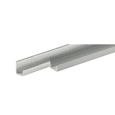 HETTICH 9206284 dverný oceľový U-profil pre hrúbku dverí 18 mm, 2500 mm