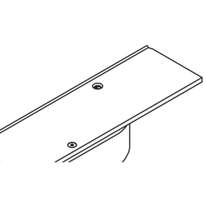 HAWA 24914 Folding Concepta 25 horný profil 2120mm pravý elox strieborný