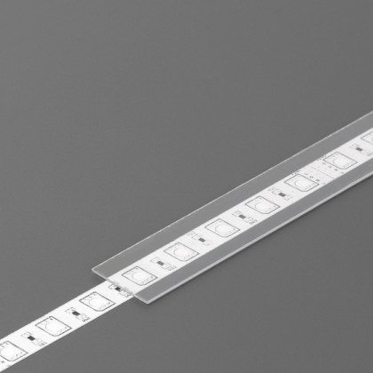 StrongLumio krycia lišta B k LED profilom násuvná transparentná 2000mm