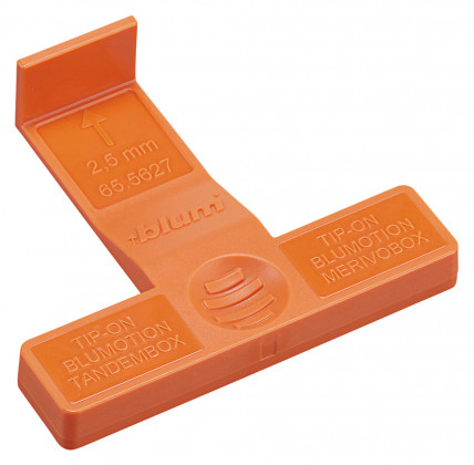 BLUM 65.5627 Šablóna TOB štelovanie čiel Tandembox/Merivobox