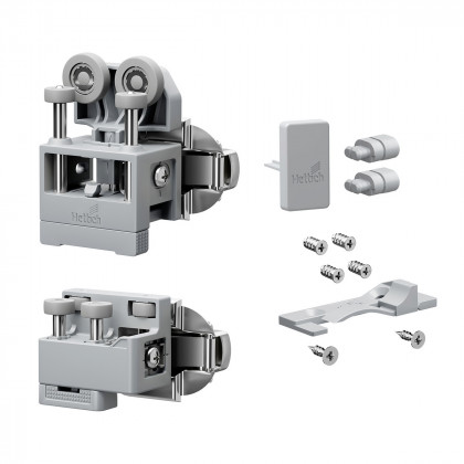 HETTICH 9339366 WingLine L new do 12 kg,sada s pružinou,šedá,pravá,s vedením