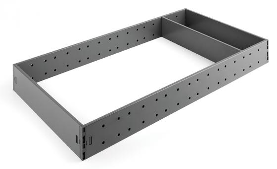 K-StrongMax príborník základná sada 100mm pre hĺbku 550mm, sivá