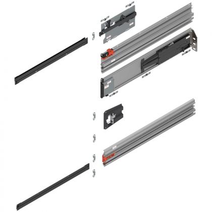 BLUM 801P800E.R3 Revego Uno vodiaca lišta pre puzdro, 800 mm, pravá