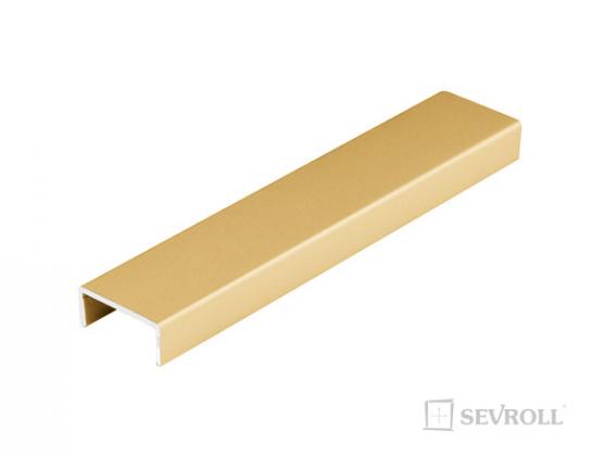 SEVROLL 06789 profil "U" pre lamino 18mm 3m zlatá/mosadz