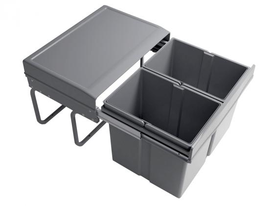 GOLLINUCCI Sorter Linea 296,500mm,2x15l,šedá