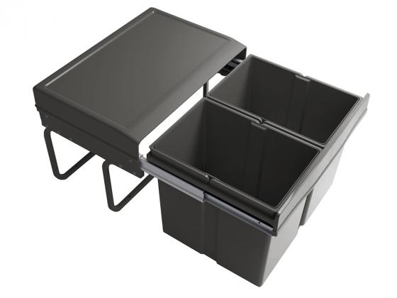 GOLLINUCCI Sorter Linea 296,500mm,2x15l,antracit