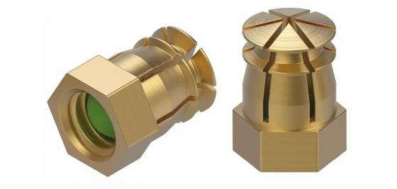 BU39 Hmoždinka závrtná s guľôčkou M6x9/8 mm mosadz