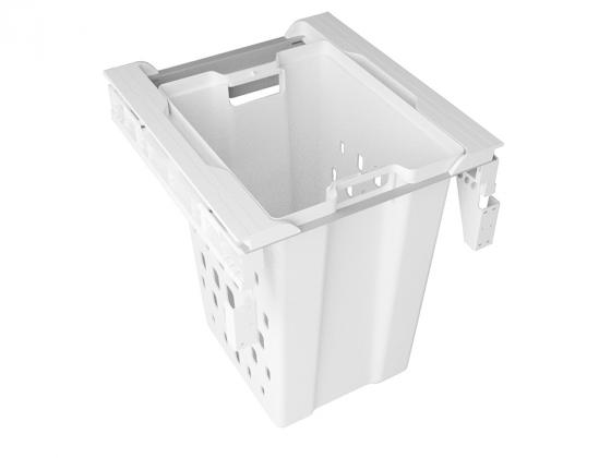 GOLLINUCCI Výsuvný kôš na bielizeň Linea 560 500mm bez výsuvov biela