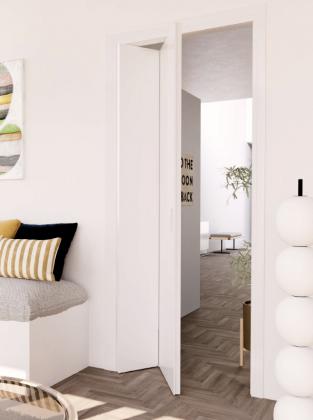 TERNO Versatile,skladací,2 krídla,závesy+magnety,80kg,2400mm,čierna