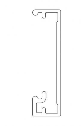 TERNO Versatile krycia lišta,art.2772,6m,elox čierny