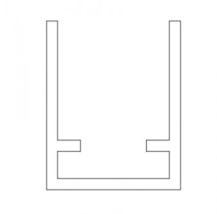 TERNO Versatile spodný profil art. 630, 6m TERNO Versatile spodný profil art. 630, 6m